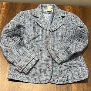 Sag Harbor Gray Tweed Blazer